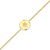 M by Monte Luna North Star Medallion Lab-Created Diamond Bolo Gold-Plated Sterling Silver Bracelet