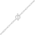 M by Monte Luna Lab-Created Diamond Toggle-Look Paperclip Rhodium-Plated Sterling Silver Bracelet
