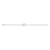 M by Monte Luna Lab-Created Diamond Toggle-Look Paperclip Rhodium-Plated Sterling Silver Bracelet