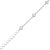 M by Monte Luna Cultured Freshwater Baby Pearl & Lab-Created Diamond Station Paperclip Rhodium-Plated Sterling Silver Bracelet