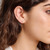 M by Monte Luna Lab-Created Diamond Crescent Stud Gold-Plated Sterling Silver Earrings