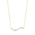 M by Monte Luna Wavy Bar Lab-Created Diamond Gold-Plated Sterling Silver Necklace