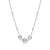 M by Monte Luna Trio Bezel-Set Lab-Created Diamond Beaded Bolo Rhodium-Plated Sterling Silver Necklace BN0219W