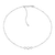 M by Monte Luna Trio Bezel-Set Lab-Created Diamond Beaded Bolo Rhodium-Plated Sterling Silver Necklace