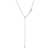 M by Monte Luna Trio Bezel-Set Lab-Created Diamond Beaded Bolo Rhodium-Plated Sterling Silver Necklace