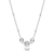 M by Monte Luna Trio Bezel-Set Lab-Created Diamond Beaded Bolo Rhodium-Plated Sterling Silver Necklace