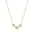 M by Monte Luna Trio Bezel-Set Lab-Created Diamond Beaded Bolo 14K Yellow Gold-Plated Sterling Silver Necklace BN0219Y