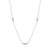 M by Monte Luna Trio Bezel-Set Lab-Created Diamond Station Bolo Rhodium-Plated Sterling Silver Necklace BN0220W