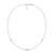 M by Monte Luna Trio Bezel-Set Lab-Created Diamond Station Bolo Rhodium-Plated Sterling Silver Necklace