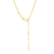 M by Monte Luna July Birthstone Lab-Created Ruby & Lab-Created Diamond Mini Paperclip Gold-Plated Sterling Silver Necklace