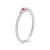 M by Monte Luna Scattered Ombre Lab-Created Ruby & Lab-Created Diamond Rhodium-Plated Sterling Silver Ring