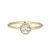 M by Monte Luna Bezel-Set Lab-Created Diamond 14K Yellow Gold-Plated Sterling Silver Ring BR0258Y