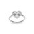 M by Monte Luna Sunray Heart Rhodium-Plated Sterling Silver Ring BR0311W