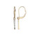 Charles Garnier 14K Gold Diamond Bar Drop Earrings - 0.158 ctw