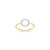 Charles Garnier 14K Gold Diamond Round Halo Ring - 0.1 ctw