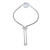 Charles Garnier Rhodium-Plated Sterling Silver Round Box Chain Matte Bracelet - 9"