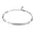 Charles Garnier Rhodium-Plated Sterling Silver Cubic Zirconia Single Pave-Bar Bracelet - 6.75" + 1.25" Extender