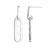 Charles Garnier Rhodium-Plated Sterling Silver Open-Link Drop Earrings