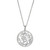 Charles Garnier Rhodium-Plated Sterling Silver Cubic Zirconia Mixed-Cut Mosaic Pendant Necklace - 17" + 2" Extender