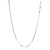 ELLE Rhodium-Plated Sterling Silver Polished Necklace - 3.2 × 9.0mm
