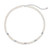 ELLE Rhodium-Plated Sterling Silver Cultured Freshwater Pearl & Cubic Zirconia Round Necklace - 17" + 3" extender