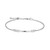 M by Monte Luna Rhodium-Plated Sterling Silver Lab-Created Diamond Bar Friendship Bracelet