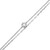M by Monte Luna Rhodium-Plated Sterling Silver Lab-Created Diamond Lumachina & Forzatina Cable Double Chain Bracelet