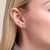 M by Monte Luna Gold-Plated Sterling Silver Lab-Created Diamond Grid Stud Earrings