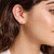 M by Monte Luna Gold-Plated Sterling Silver Lab-Created Diamond Double Row Hoop Earrings