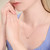 M by Monte Luna Rhodium-Plated Sterling Silver Paperclip & Lab-Created Diamond Accent Pendant Necklace