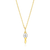 M by Monte Luna Gold-Plated Sterling Silver Lab-Created Diamond Latchkey Pendant Necklace