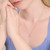 M by Monte Luna Rhodium-Plated Sterling Silver Lab-Created Diamond Whale Tail Pendant Necklace