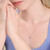 M by Monte Luna Rhodium-Plated Sterling Silver Lab-Created Diamond Paw Print Pendant Necklace