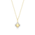 M by Monte Luna Gold-Plated Sterling Silver Lab-Created Diamond Clover Pendant Necklace