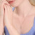 M by Monte Luna Rhodium-Plated Sterling Silver Lab-Created Diamond Seahorse Pendant Necklace