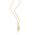 M by Monte Luna Gold-Plated Sterling Silver Lab-Created Diamond Seahorse Pendant Necklace