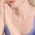 M by Monte Luna Rhodium-Plated Sterling Silver Lab-Created Diamond Chevron Statement Necklace