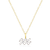 M by Monte Luna Gold-Plated Sterling Silver Lab-Created Diamond Aquarius Constellation Pendant Necklace
