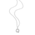M by Monte Luna Rhodium-Plated Sterling Silver Lab-Created Diamond Letter "Q" Initial Pendant Necklace