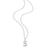 M by Monte Luna Rhodium-Plated Sterling Silver Lab-Created Diamond Letter "S" Initial Pendant Necklace