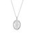 M by Monte Luna Rhodium-Plated Sterling Silver North Star Locket Lab-Created Diamond Pendant Necklace