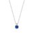 M by Monte Luna Rhodium-Plated Sterling Silver Lab-Created Sapphire & Lab-Created Diamond Pendant Necklace