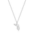 M by Monte Luna Rhodium-Plated Sterling Silver Florida State Lab-Created Diamond Pendant Necklace