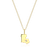 M by Monte Luna Gold-Plated Sterling Silver Louisiana State Lab-Created Diamond Pendant Necklace