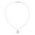 M by Monte Luna Rhodium-Plated Sterling Silver North Star Medallion Lab-Created Diamond Pendant Necklace