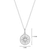 M by Monte Luna Rhodium-Plated Sterling Silver North Star Medallion Lab-Created Diamond Pendant Necklace