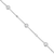 M by Monte Luna Rhodium-Plated Sterling Silver Bezel Station Lab-Created Diamond Beaded Friendship Necklace