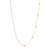 M by Monte Luna Gold-Plated Sterling Silver Cultured Freshwater Pearl & Lab-Created Diamond Station Paperclip Necklace