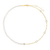 M by Monte Luna Gold-Plated Sterling Silver Cultured Freshwater Pearl & Lab-Created Diamond Station Paperclip Necklace