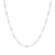 M by Monte Luna Rhodium-Plated Sterling Silver Marquise & Bezel Set Lab-Created Diamond Line Necklace